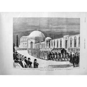   1876 FUNERAL PROCESSION SULTAN MAUSOLEUM SULTAN ARMY