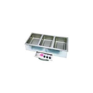 APW HFW 3D 3 Full Size Pan Drop In Hot Food Well  Kitchen 