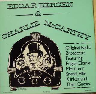 EDGAR BERGEN & CHARLIE MCCARTHY original radio LP VG+  