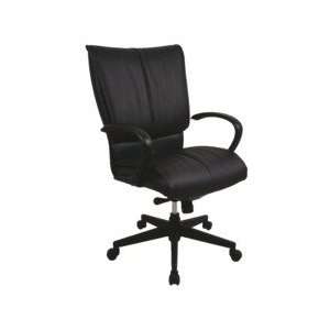 EUROTECH Louisville Leather Chair   Black  Industrial 