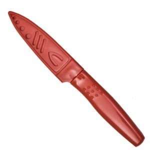 Red Utility Paring Knife and Sheath