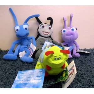 Retired Hard to Find Set of 4 Its a Bugs Life Dolls Featuring 6 Dot 