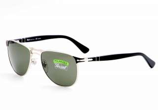 Persol Sunglasses 2390 S Silver/Black Polarized Shades  
