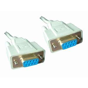  6ft Null Modem Cable Db9f to Db9f 9 Pin F/f Ul Listed 