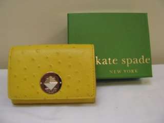 Kate Spade New York Wallet Purse Yellow Zipper NIB  