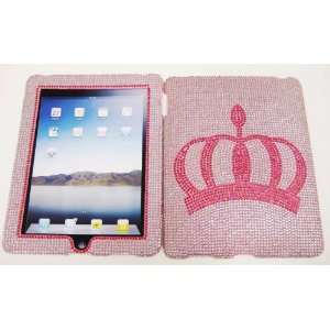 Pink Crown Crystal Case for Apple iPad : Crystal Rhinestone Diamond 