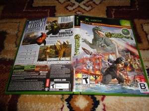 Original Xbox Game Instruction MANUAL   Godzilla Save The Earth  