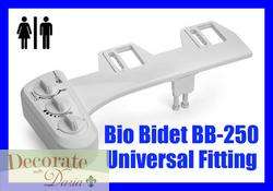 BIO BIDET BB 250 Basic Toilet Seat Attachment Personal Hygiene Jet 
