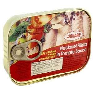 Square Mackerel Fillets in Tomato Sauce Grocery & Gourmet Food