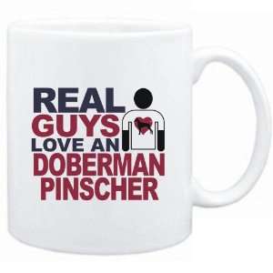   White  Real guys love a Doberman Pinscher  Dogs