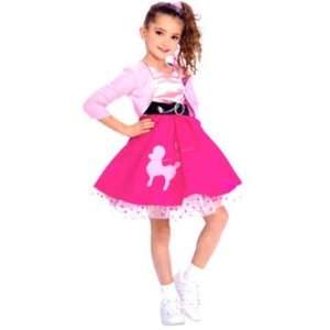  Girls Fifties Girl Costume Small 4 6x Poodle Skirt: Toys 