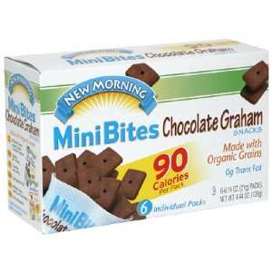 New Morning, Mini Bites, Graham Chocolate, Organic, 6 ct