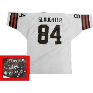 Webster Slaughter Cleveland Browns Autographed Jersey  