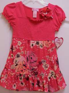 Candies Girl~Girls CUTE Pink Floral Top~Size 7 8~NWT  