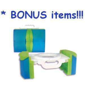  Easy Folding Travel Potty with BONUS Sani Hands Wipes 