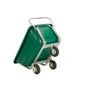   Wheel Push Cart 11.5 cu. ft. Pneumatic Swivel Wheels (Red Tub) Patio
