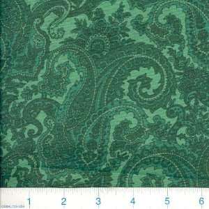 45 Wide Textures Paisley Green Fabric By The Yard Arts 