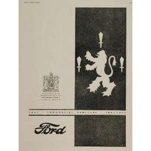  Car Company UK Royal Coat of Arms   Original Print Ad