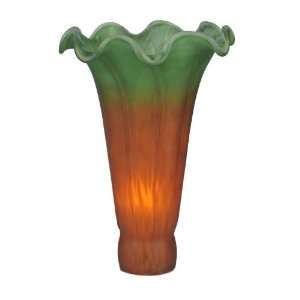  3.5W X 5H Amber/Green Lily Shade