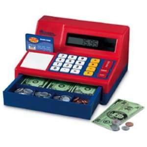   LEARNING RESOURCES CALCULATOR CASH REGISTER W/ US