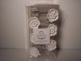 SIMPLY SHABBY CHIC SHOWER CURTAIN RINGS HOOKS *YOU CHOOSE  