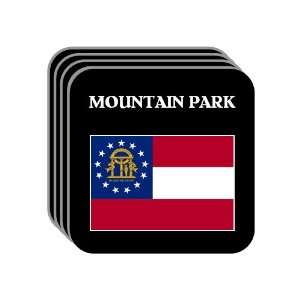  US State Flag   MOUNTAIN PARK, Georgia (GA) Set of 4 Mini 