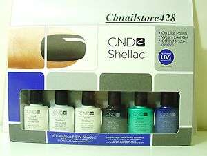 CND Shellac Gel Color Kit   6 Brand New Color   Fall 2011 LIMITED 