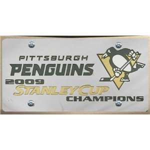  Pittsburgh Penguins Stanley Cup License Plate: Sports 