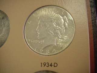 1921 1935 COMPLETE PEACE SILVER DOLLAR SET TAKE A LOOK 1928 PEACE NGC 