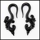 Hand Made Floral HORN Ear Plugs Ear Gauges (PICK SIZE)