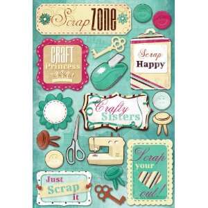  Scrap Zone Cardstock Sticker: Arts, Crafts & Sewing