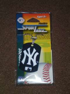 NEW YORK YANKEES SPORT TAGZ FLEXIBLE DOG TAGS TAG NECKLACE  