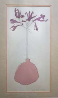 Brett Harper CHarles Son Flower in Pink Pot With mat  