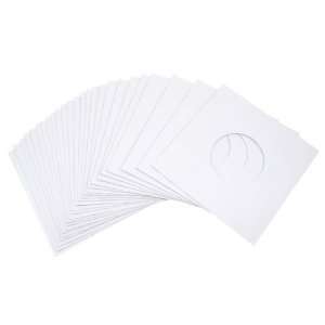  (25) White Paper Innersleeves With a Hole for 7 (45rpm 