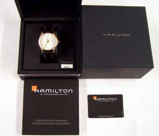 Hamilton Watch Authentic Swiss Automatic Viewmatic Rose Gold Leather 