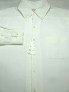 135 BROOKS BROTHERS White Peformance Knit Shirt L NWT  