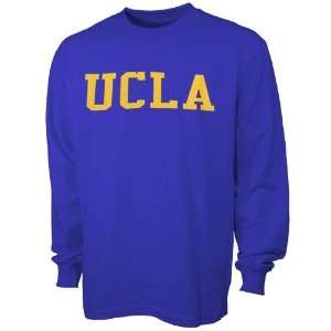 UCLA Bruins Royal Blue Block Name Long Sleeve T shirt:  