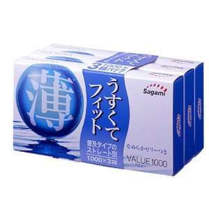  Sagami Value 1000 condom 12Pcs x 3Pack (Japan Import 