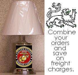 Military Table Lamp Iraqi Freedom U S Marine Corps NEW  