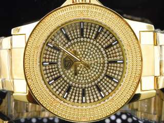 MENS GOLD SUPER TECHNO JOE RODEO JOJO JOJINO 10 DIAMOND WATCH M6063 