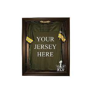   vs. Pittsburgh Steelers Dueling Jersey Brown Display Cabinet: Sports