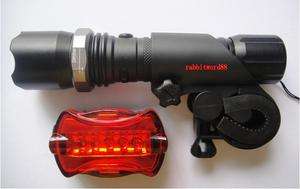   LED 500L 18650 Flashlight Torch Lamp Charger Bicycle Rear Light  