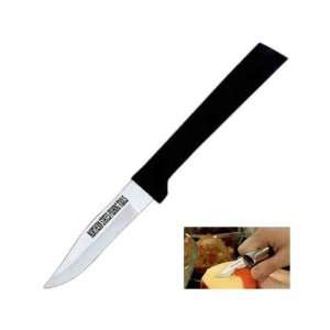 Peeling/paring knife with a black handle and stainless steel 2 1/2 