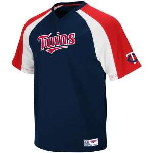   Twins Crusader Pullover Jersey   Navy Blue Red