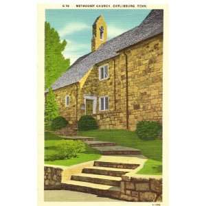   Postcard Methodist Church   Gatlinburg Tennessee 