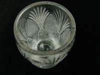 Antique EAPG Bryce Glass Teasel Pineapple Spooner Jar  