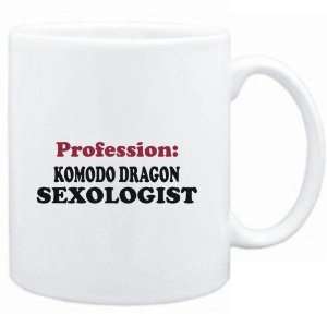  Mug White  Profession Komodo Dragon Sexologist  Animals 