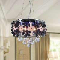   CRYSTALS modern chandelier CHANDELIERS purple and black Ceiling Light