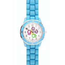 Glee Crosscross Logo Watch   4 Different Band Colors   Brushed Silver 