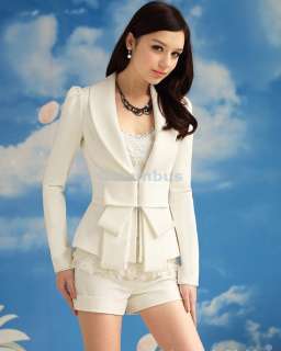   Women Career OL White Slim Suit Coats Jackets Tops White Jk29  